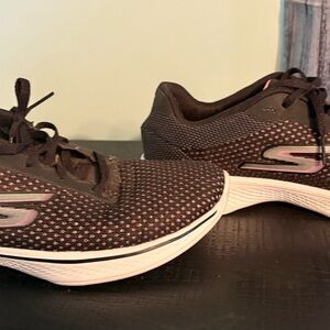 Skechers Navy Blue and Pink Athletic Shoes